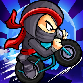 忍者戦闘実行 レーシング版 (Ninja Combat Dash Racing Edition) - 無料で 武士 道路集会 自転車、車とスケートボードレース