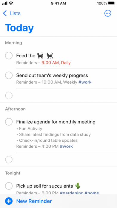 Reminders poster