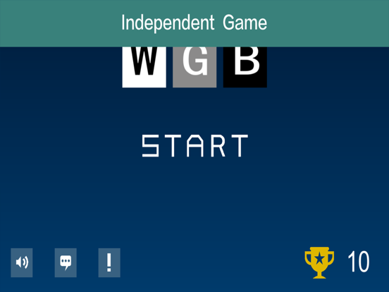 WGB White Grey Black Cube -- The independent game of Coordination,Elimination poster