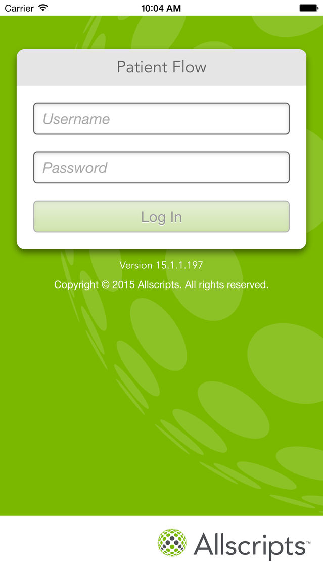 Allscripts Patient Flow Mobile poster