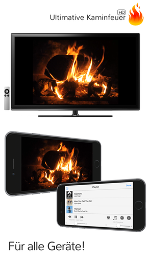 Apple TV対応の素晴らしい暖炉HD ：ロマンス、感謝祭、クリスマスなど