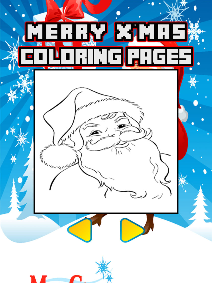 Santa Claus Coloring Page Christmas Book for Kids poster