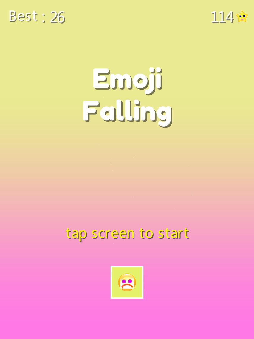 Emoji Falling - lovey rolling adventure game poster