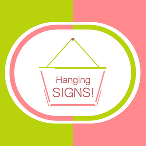 Hang a Sign! II (Yellow Green/Salmon)