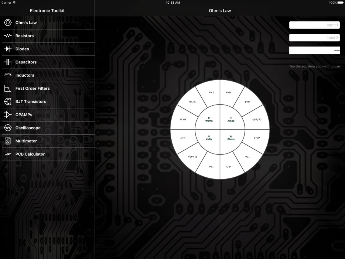 Electronic Toolkit for iOS (iPhone/iPad) Latest Version at 1.99 on AppPure