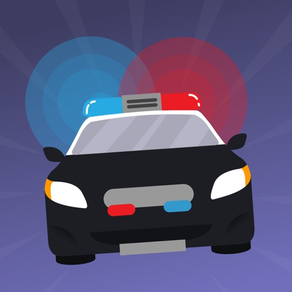 Police car with siren: Pursuit racing