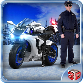 오프로드 경찰 자전거 운전 - 오토바이 타기
