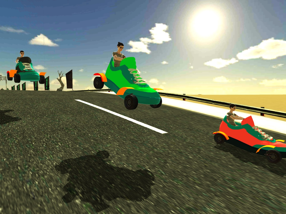 Furious Shoes Car Racing 3D poster