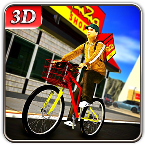 Bicicleta entrega de pizza boy & riding simulator