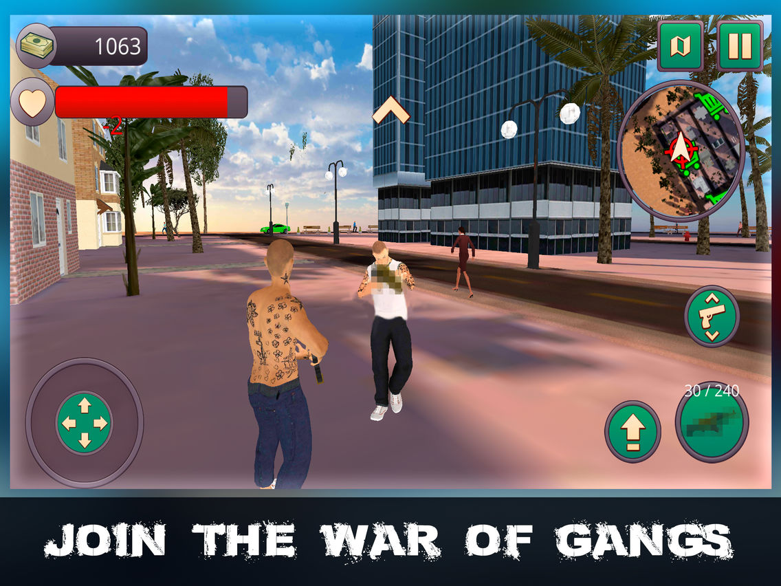 Gang City Wars - Cars Chase poster