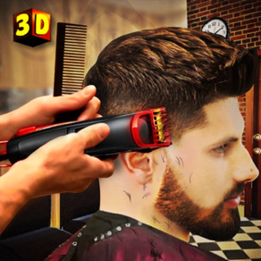 barbearia corte cabelo jogo 3d