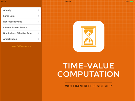 Wolfram Time-Value Computation Reference App poster