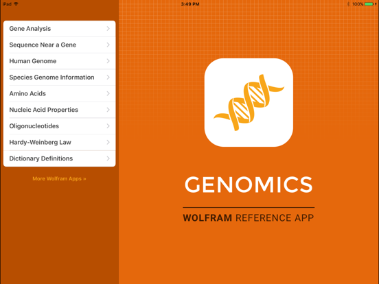 Wolfram Genomics Reference App poster