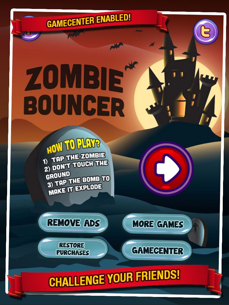 Zombie Bouncer - Soccer style zombies kicker poster