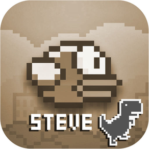 Steve - The Jumping Dinosaur Widget Game and Tappy Bird