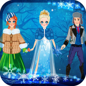 My Own Virtual World Snow Land Princess Dress Up Story Book - Free App