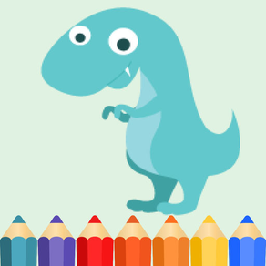 Dinosaur Planet Coloring Book game for kids