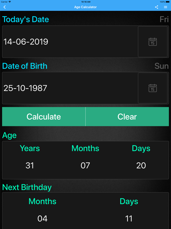 Age Calculator ++ poster