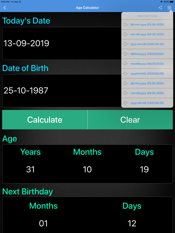 Age Calculator ++ poster