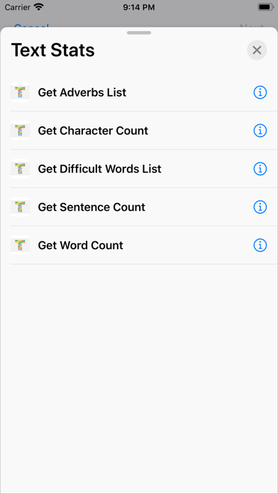 Text Stats poster