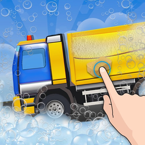 쓰레기 수 거 후 쓰레기 트럭 워시 살롱: 정리 지저분한 트럭