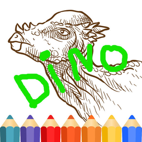 Dinosaur T rex Dragons Coloring Book HD for kids