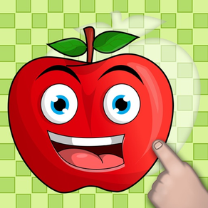 Rompecabezas para niños con frutas y verduras - Juegos gratis para los bebés y niños pequeños