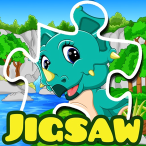 Dino jigsaw puzzles 2 to 7 year educational games
