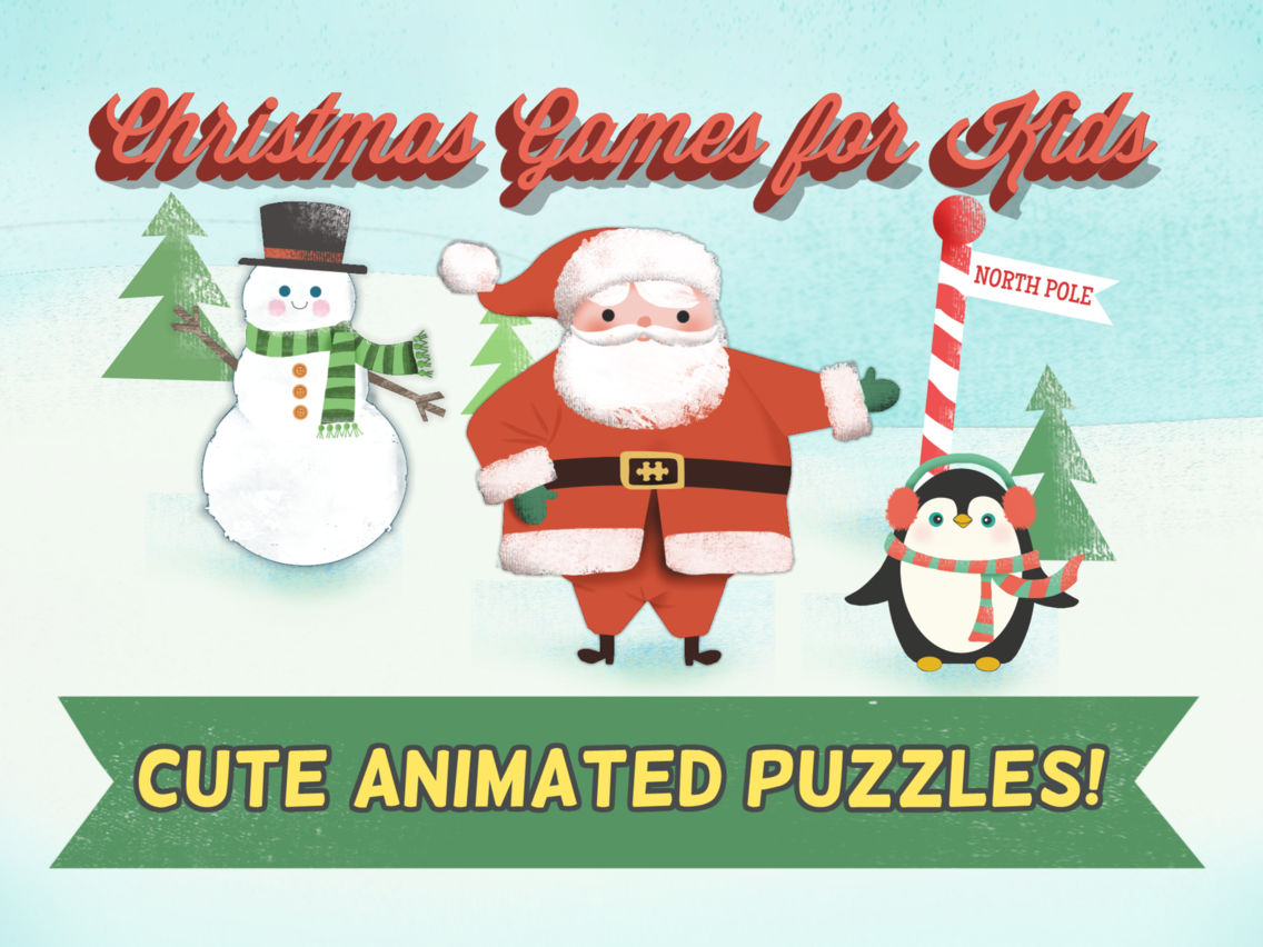 Christmas Games for Kids- Toddler Jigsaw Puzzles poster