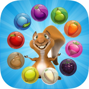 松鼠流行泡泡射擊水果之城：比賽3高清免費遊戲