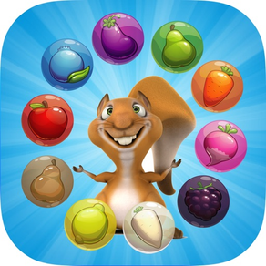 Ardilla Pop Bubble Shooter Frutas Saga: Match 3 Alta Definición Juego Gratis