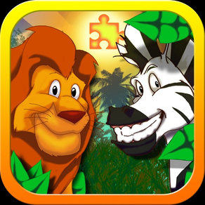 JigSaw Zoo Quebra-cabeças de animais - Um quebra-cabeça animado para crianças com divertidos animais de desenho!