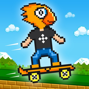 Skateboard Action-Spiele: freier Vogel-Spiel