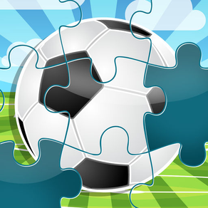 A Sportsball Jigsaw Puzzle for Pre-School Children with Soccer Players