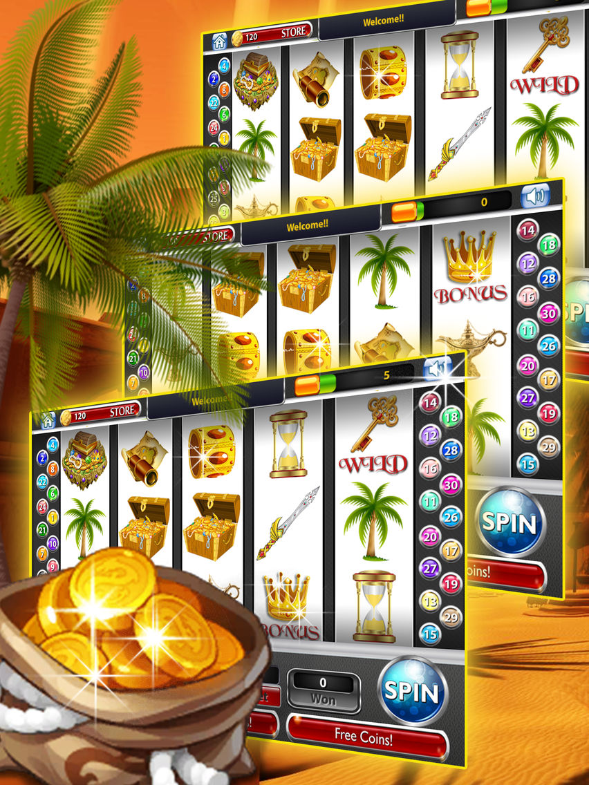 The New Desert Treasure Deluxe Slot - Win the Huge Jackpot! poster