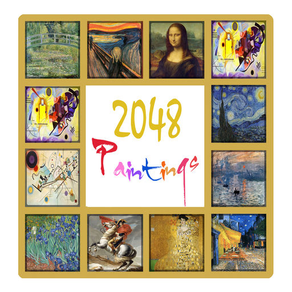 2048 Puzzle Game: Popular Paintings