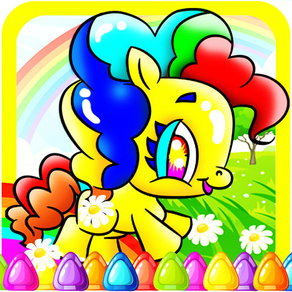 My Pony Coloring Game For Girl and Little Kids