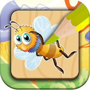 Coloring Book for Insect Cartoon Pro