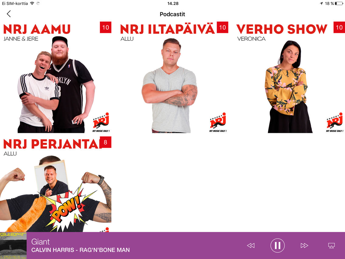 NRJ Finland for iOS (iPhone/iPad) - Free Download at AppPure