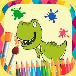 Livre de dinosaures à peindre