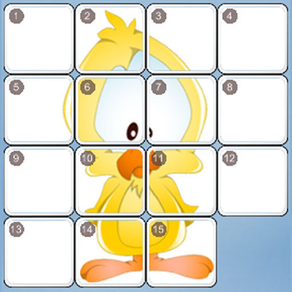 Dora 15 Puzzle Challenge. Top free classic sliding tiles game with cartoon pictures taken from animals!