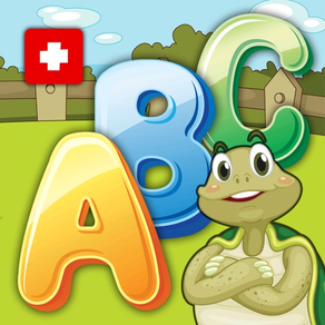 Tartaruga alfabeto para crianças - crianças aprendem as letras e o alfabeto