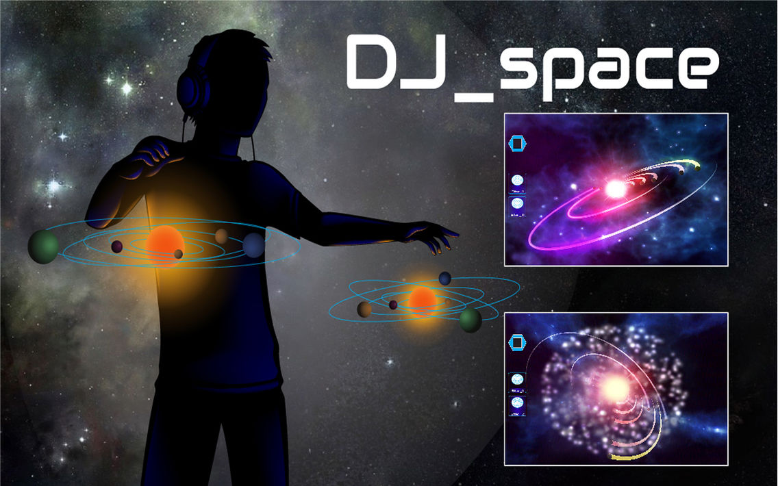 DJ space poster