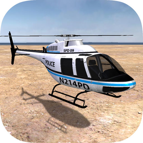 Police Helicopter On Duty 3D