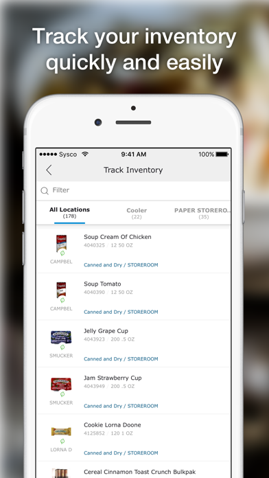 Sysco Mobile Inventory poster