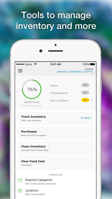 Sysco Mobile Inventory poster