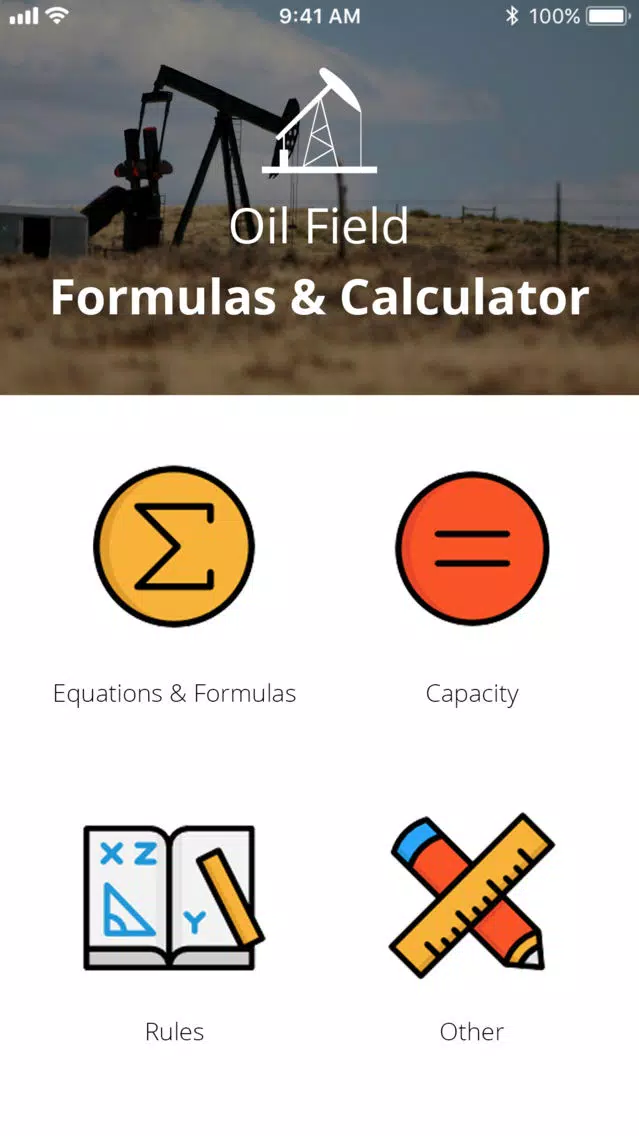 Ảnh chụp màn hình của OilField Formulas & Calculator