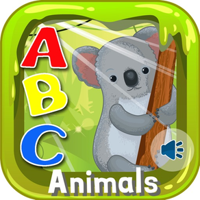 ABC Animals Flash Cards English Baby Kids Learning