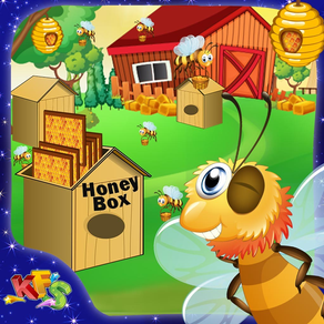 Bee Honey Farming – Little farmers feed & take care of the bees in the farm