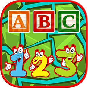 Carta ABC e Número 123 Memory Match for Kids